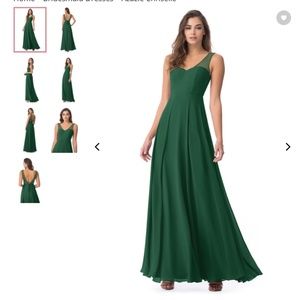 Azazie chriselle dark green A4